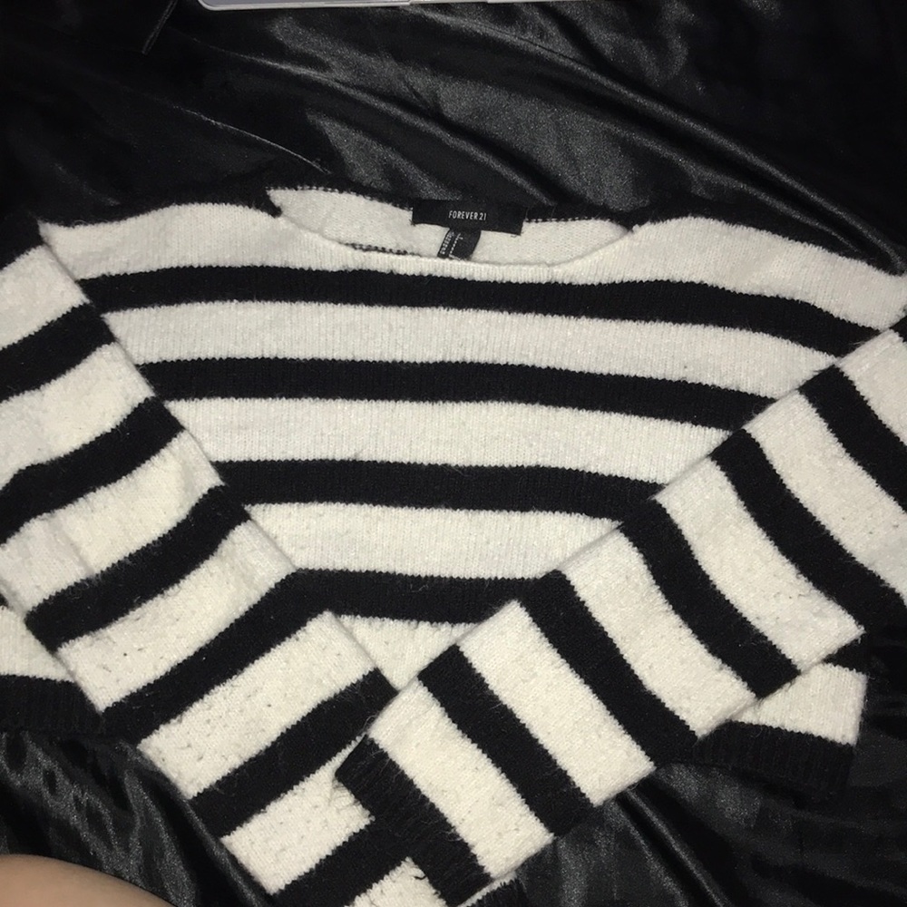 Cropped Striped Sweater